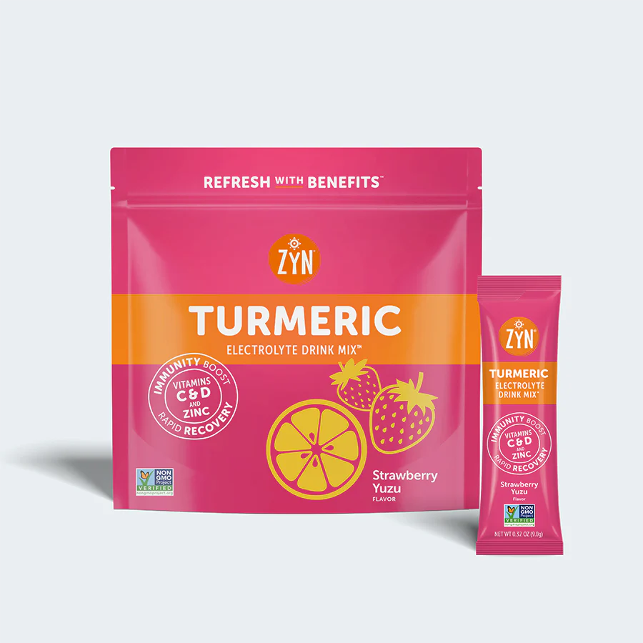 ZYN - Turmeric Electrolyte Drink Mix - Strawberry Yuzu